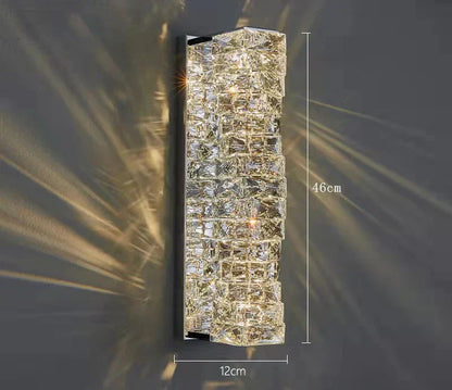 DecorBites™ Crystal Glass Wall Sconce Lamp for Modern Light Luxury Home Decor