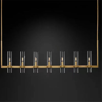 DecorBites™ Glass Chandelier Pendant Lamp with E14 LED, Chrome Finish, Retro Design