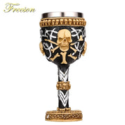 Resin Skull Wine Glass