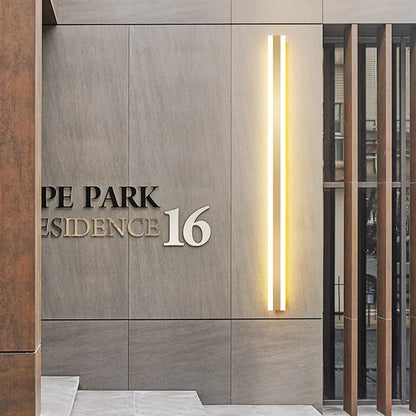 DecorBites™ Gold LED Outdoor Wall Sconce Modern Waterproof IP65 for Villa Porch Garden