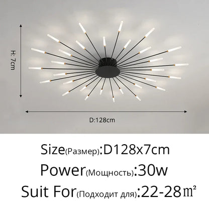 DecorBites™ LED Acrylic Ceiling Light Fixture for Bedroom Hall Living Room Kids, Modern Luster