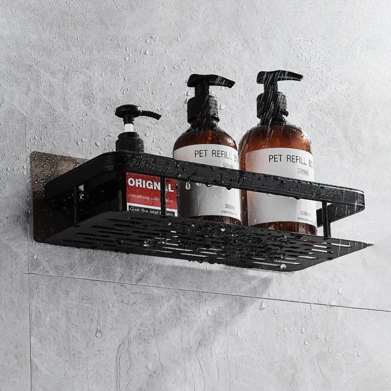 DecorBites™ Bathroom Corner Shelves Suction Cup Storage Rack Shower & Kitchen Organizer