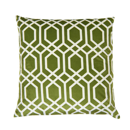 DecorBites™ Intersecting Geometric Velvet Printed Cushion Cover - Modern Nordic Sofa Decor 50x50cm