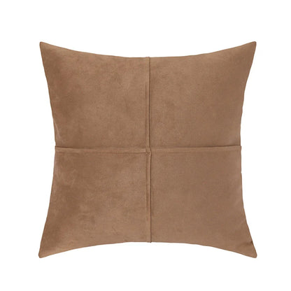 DecorBites™ Cross Faux Suede Throw Pillow Cover for Car Couch Sofa Bed Home Decor