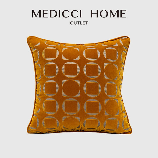 DecorBites™ Geometric Jacquard Pillow Cover - Modern Chinese Style Chic Interior