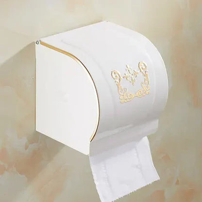DecorBites™ Bathroom Accessories Set: Shelf, Towel Rack, Paper Holder, Toilet Brush Holder, Towel Hanger, Hooks