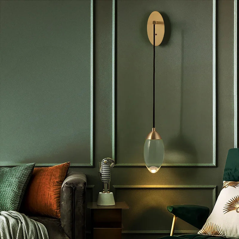 DecorBites™ Crystal LED Wall Light: Modern Luxury Nordic Home Lighting for Bedroom, Stair, Beside Lamp