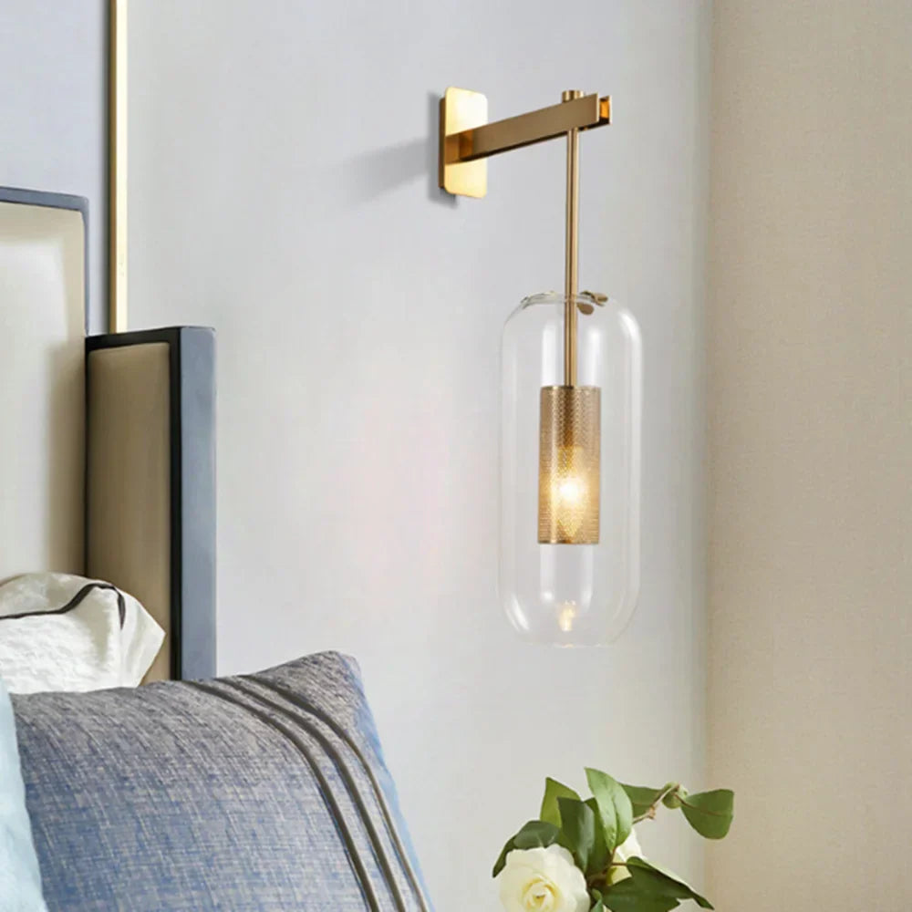 Gold Industrial Wall Sconce