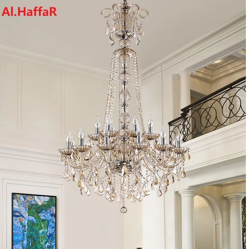 Crystal Stair Chandelier 15 Arms