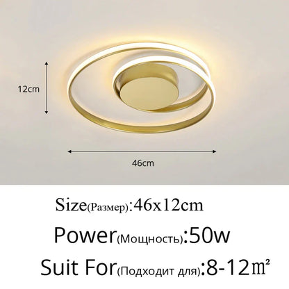 DecorBites™ LED Ceiling Light for Living Bedroom Study Room, Modern Surface Mounted Lamp