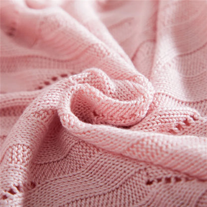 DecorBites™ Bamboo Knitted Cooling Blanket - Queen Size