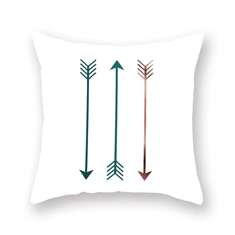 Green Geometric Pillowcase