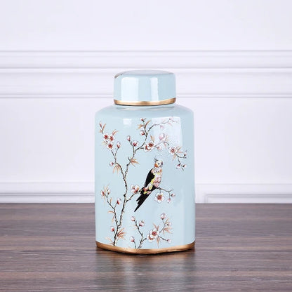 DecorBites™ Country Ceramic Vase: Floral Home Decor Jar for Living Room & Dining Table