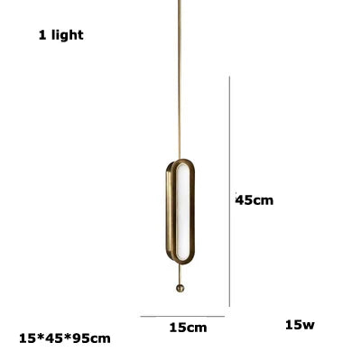 Gold Iron Glass Chandelier