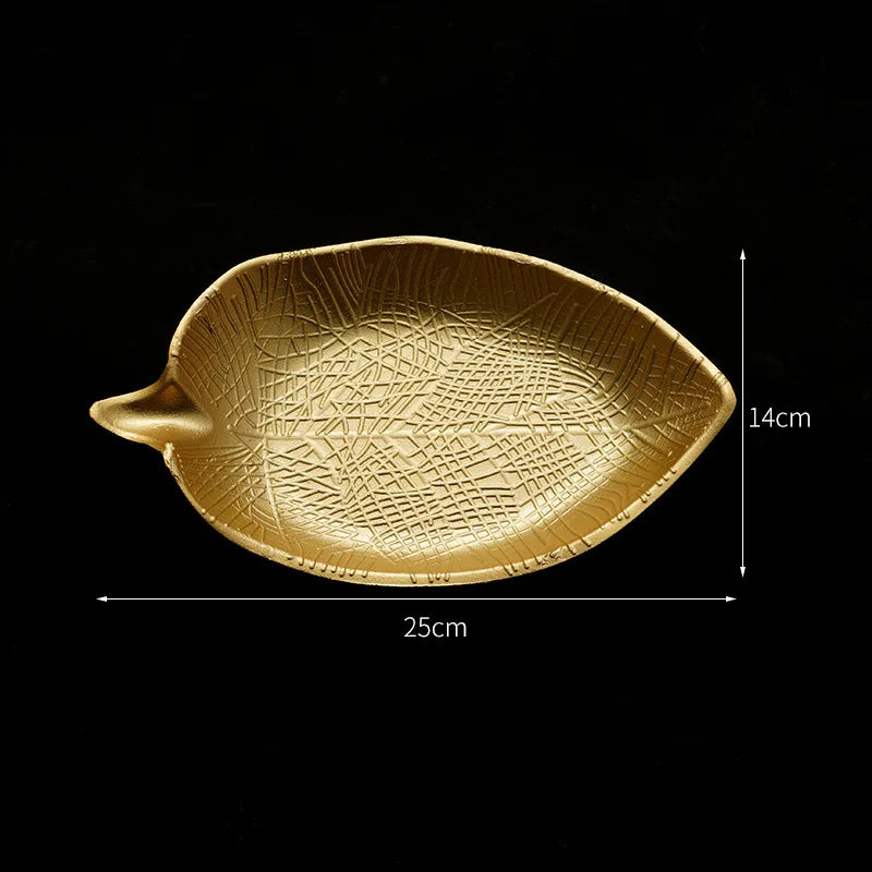 Gold Leaf Decorative Tray