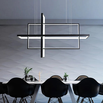 DecorBites™ Geometric Aluminum Pendant Light for Living Bedroom Restaurant Kitchen - Modern Art Luminaire