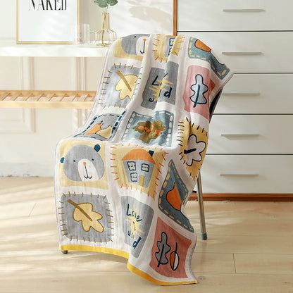 DecorBites™ Cotton Gauze Bath Towel -different styles