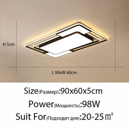 DecorBites™ Iron Body Modern Chandelier Lighting with Remote Control