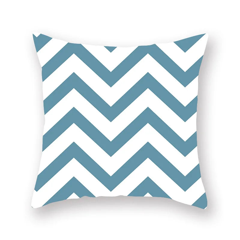 Green Geometric Pillowcase