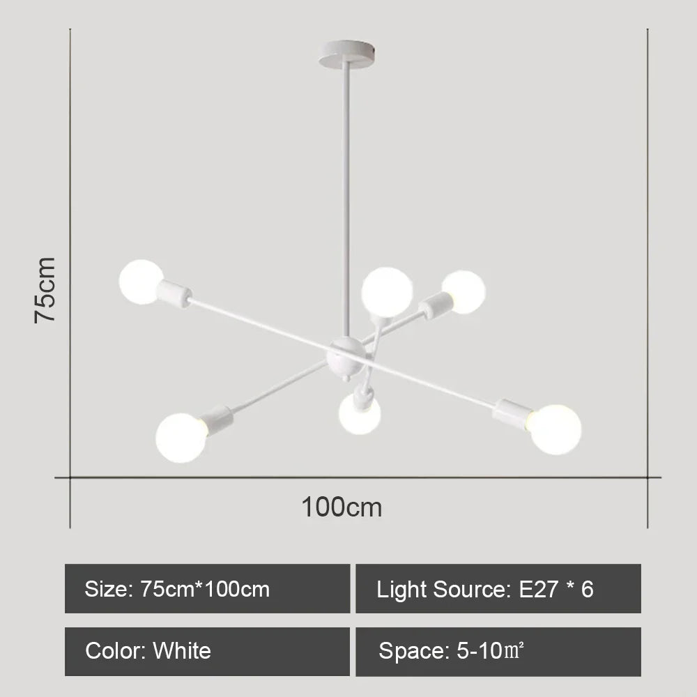 Industrial Sputnik Chandelier