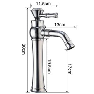 Gold High Arc Basin Faucet