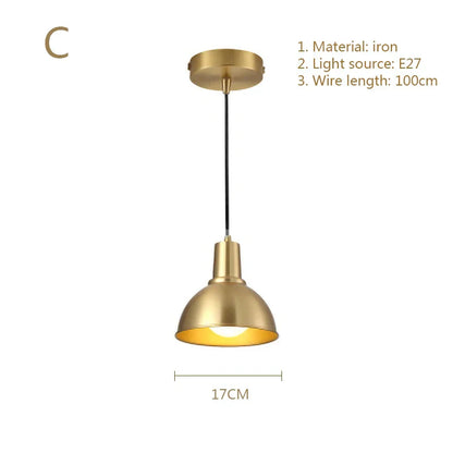DecorBites™ Gold Modern Chandeliers E27 LED Lights for Home Decoration