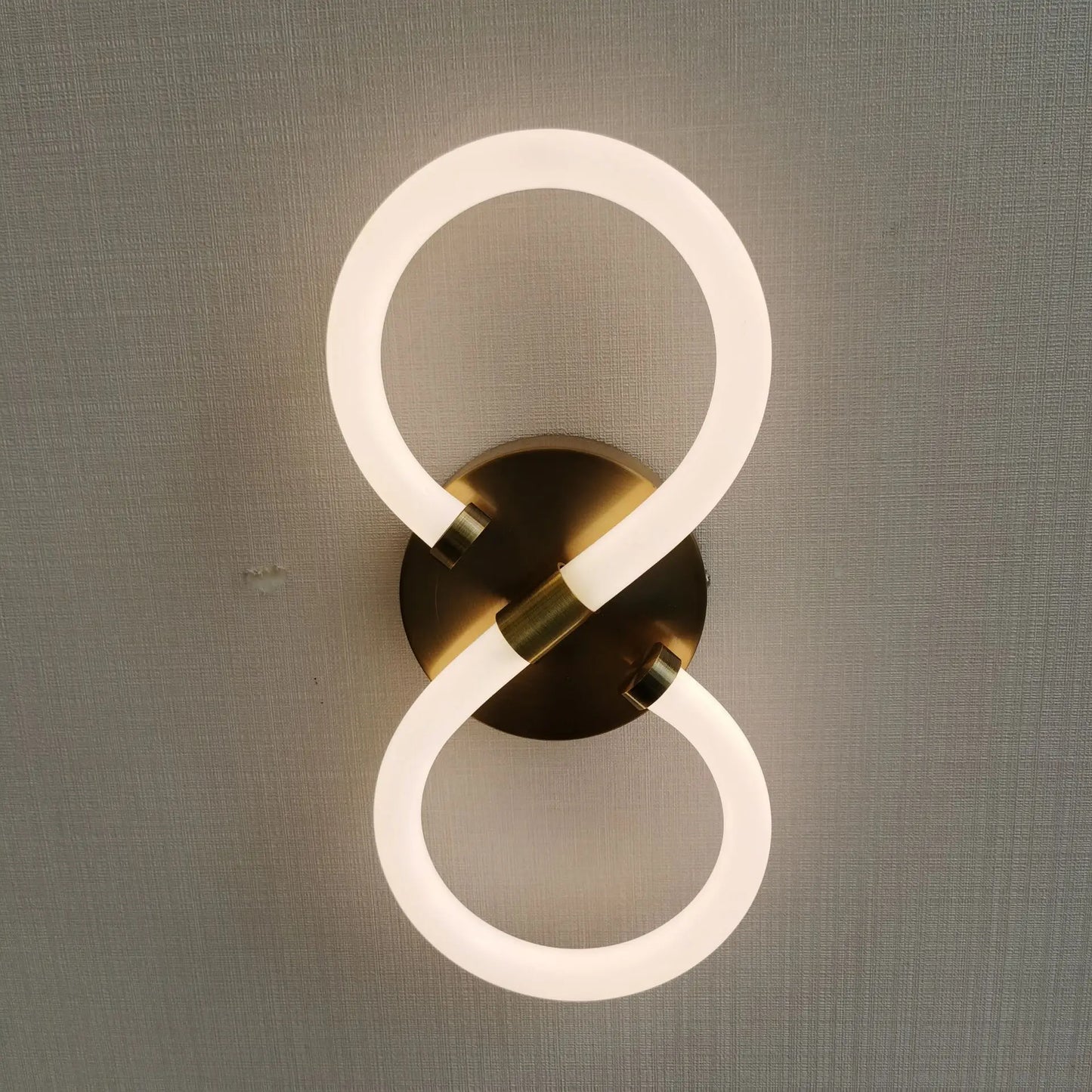 DecorBites™ Acrylic Ring LED Wall Lamp for Modern Indoor Decor, Living Room Bedroom Lighting