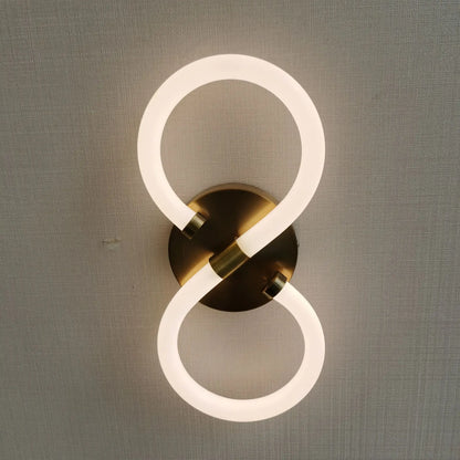 DecorBites™ Acrylic Ring LED Wall Lamp for Modern Indoor Decor, Living Room Bedroom Lighting
