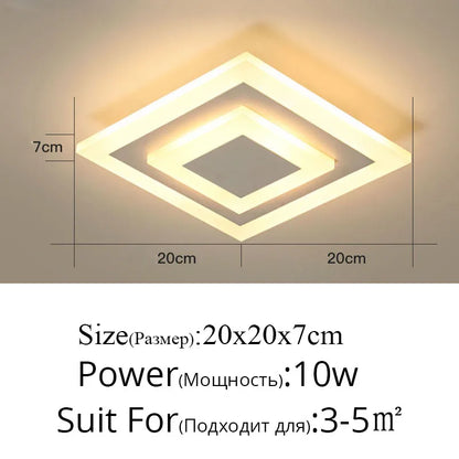 DecorBites™ LED Ceiling Light for Modern Indoor Lighting in Minimalist Style