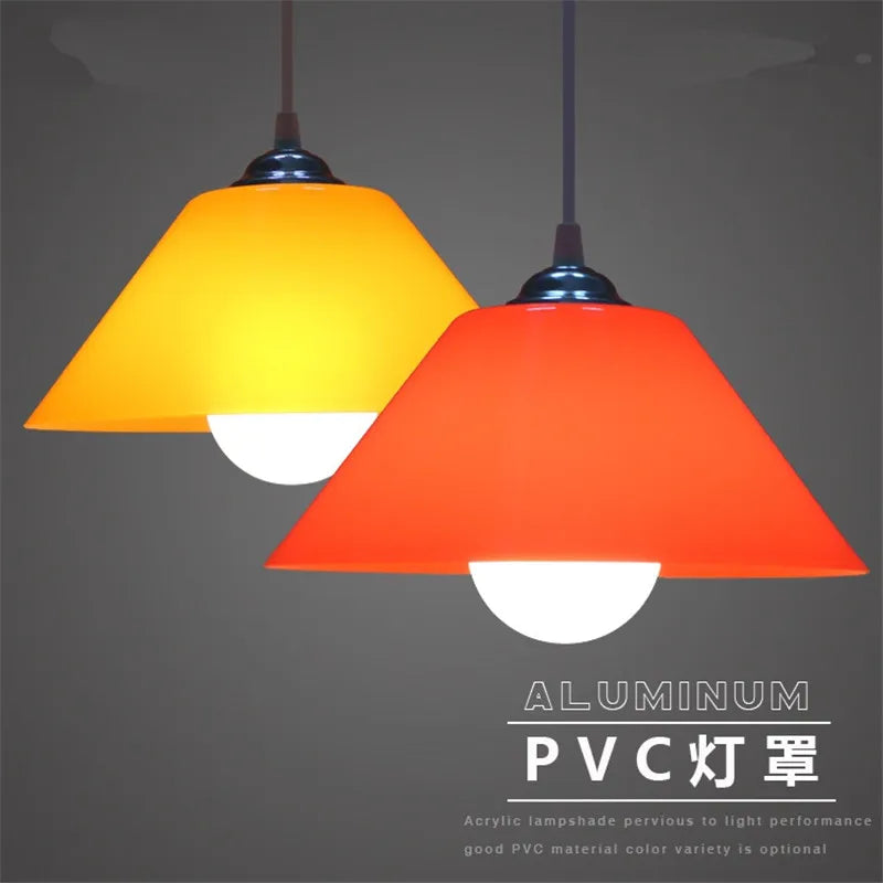 Modern PVC Dome Pendant Light With Iron Accents