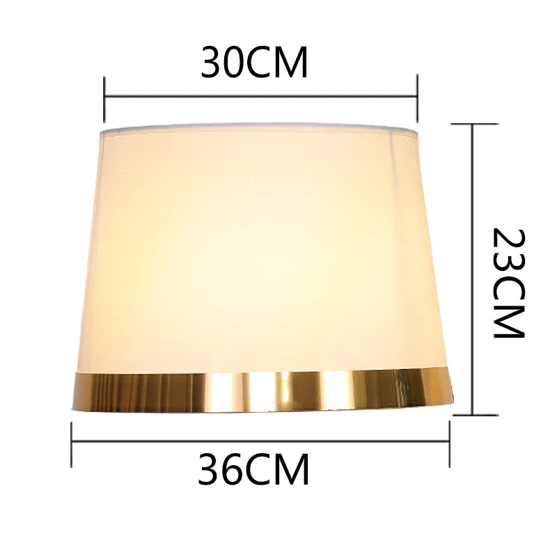 Gold Edge Cloth Lampshade
