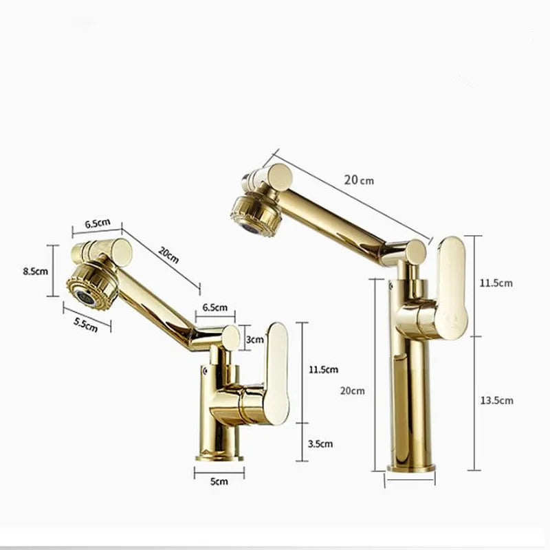 Gold Black Bathroom Faucet