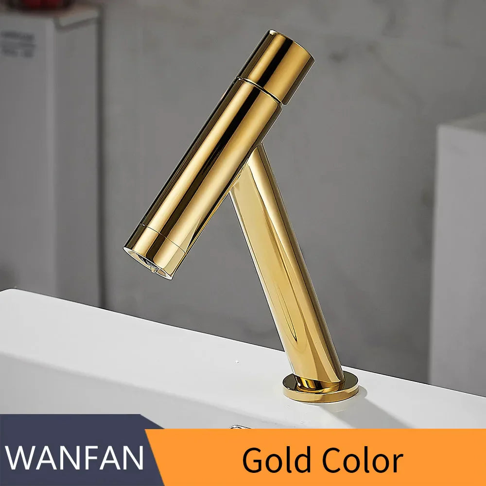 Gold Vintage Basin Faucet Classic Modern Style