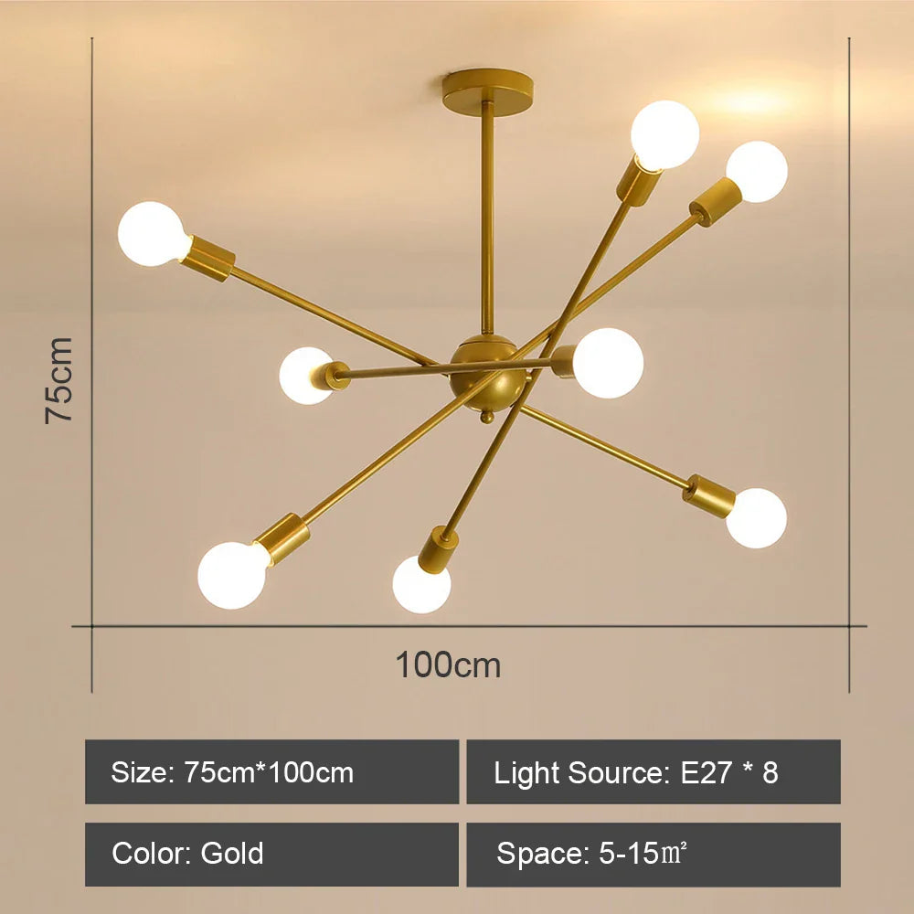 Industrial Sputnik Chandelier