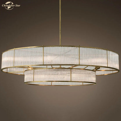 DecorBites™ Glass Chandeliers: Elegant LED Pendant Hanging Lights for Home, Hotel, and Restaurant