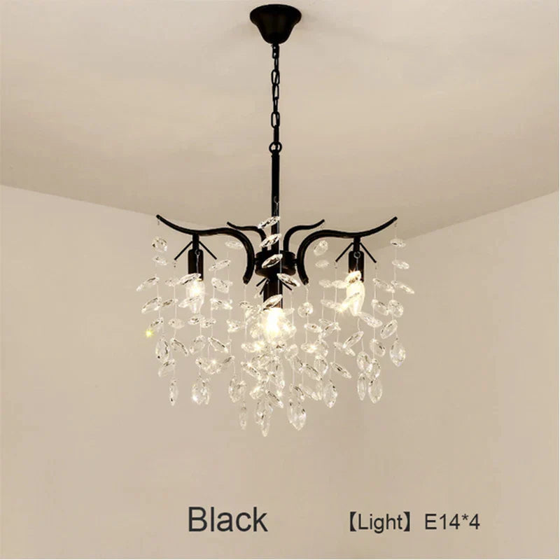 DecorBites™ Crystal LED Chandelier: Luxury Indoor Lighting for Home, Kitchen, Living Room