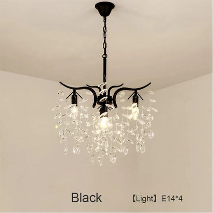 DecorBites™ Crystal LED Chandelier: Luxury Indoor Lighting for Home, Kitchen, Living Room
