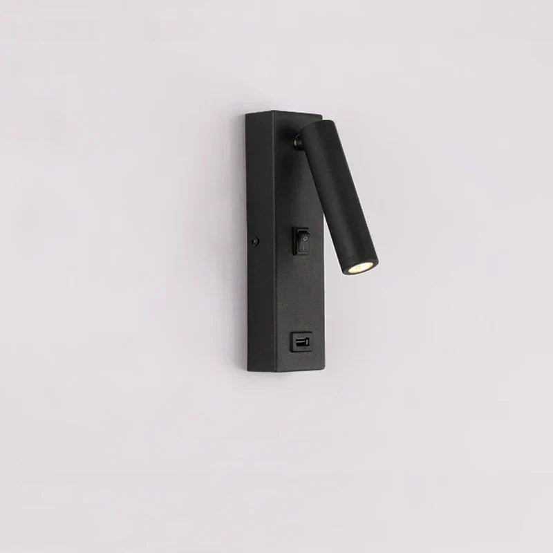 DecorBites™ LED Wall Light Switch Bedroom Indoor USB Night Reading Sconce Luminaria