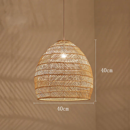 Handmade Chinese Style Rattan Pendant Light