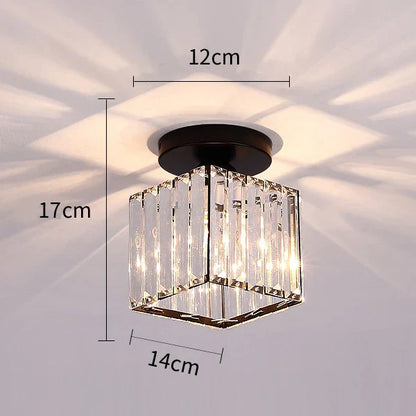 DecorBites™ Crystal Aisle Corridor Ceiling Light - Modern Luxury Indoor Hang Lamp