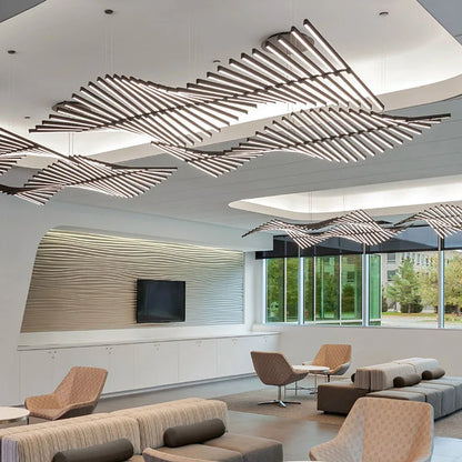 DecorBites™ LED Chandelier: Modern Art Pendant Lighting for Living Room, Dining Room, Office & Bar