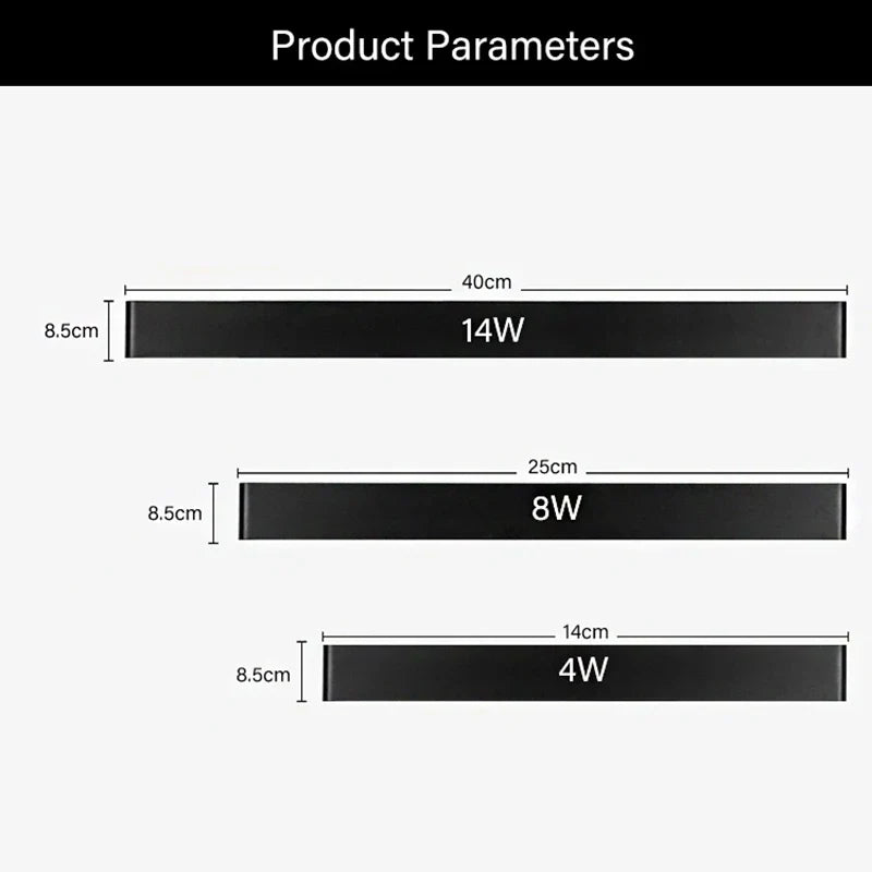 DecorBites™ LED Wall Lamp: Modern Simplicity Indoor Light for Bedroom, Living Room, Stairs - 4W, 8W, 14W