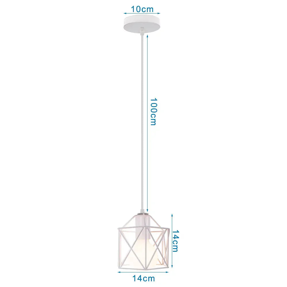 DecorBites™ Industrial Pendant Lights: Modern LED Hanging Lamps for Home Living Room Kitchen Decor