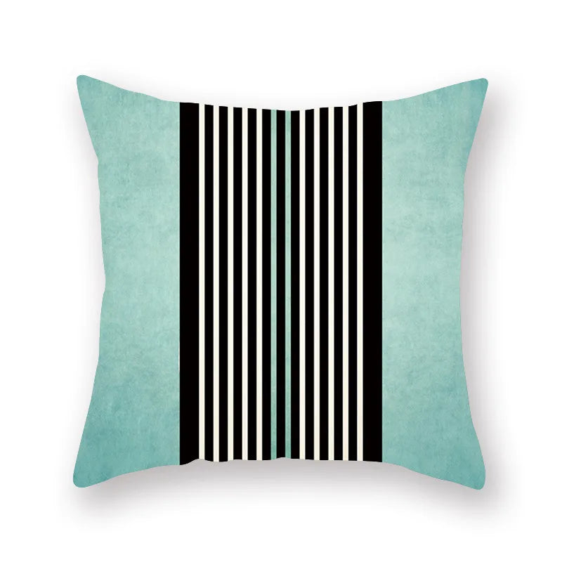 Green Geometric Pillowcase