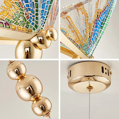 DecorBites™ LED Butterfly Pendant Light for Living Room Chandelier - Colorful Acrylic Insect Fixture