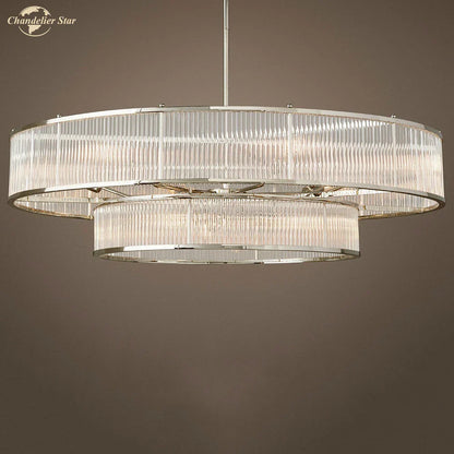DecorBites™ Glass Chandeliers: Elegant LED Pendant Hanging Lights for Home, Hotel, and Restaurant