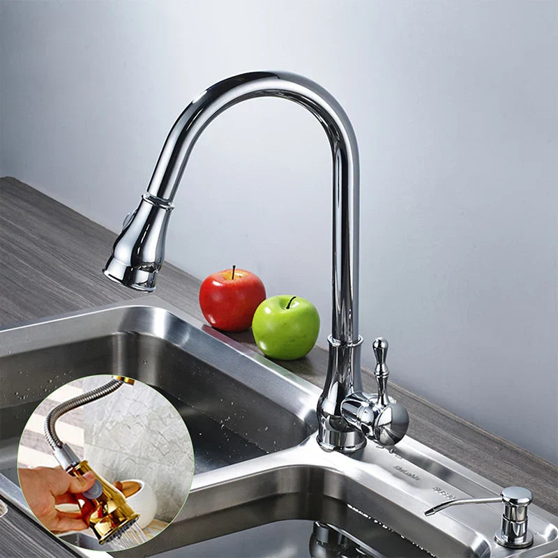 Bronze Rotating Kitchen Faucet