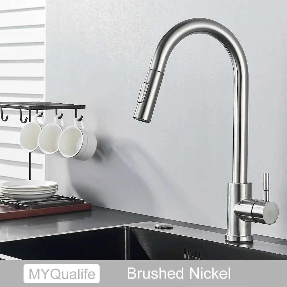Gold Touch Sensor Kitchen Faucet