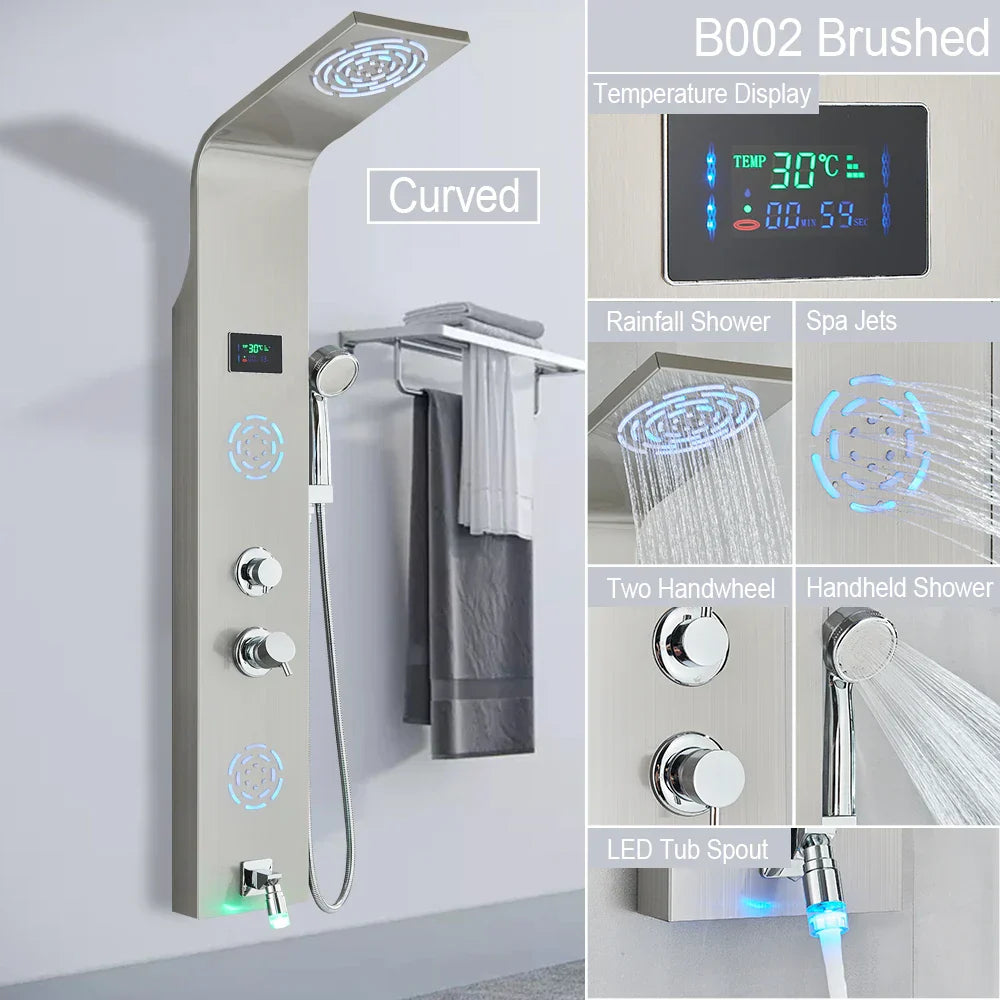 LED Rainfall Shower System