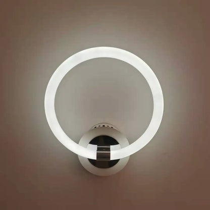 DecorBites™ Acrylic Ring LED Wall Lamp for Modern Indoor Decor, Living Room Bedroom Lighting